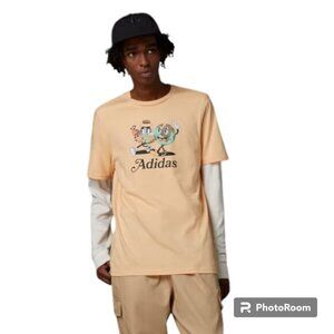 adidas "enjoy summer" All Cotton Graphic Tee in Acid Orange Product code: IT8182